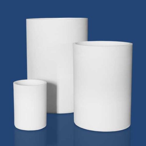 Zylinderf rmiger Labortiegel Quarz Mit Siliziumnitrid Q95F Z 